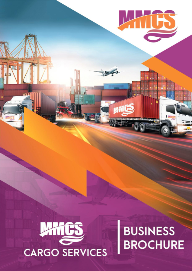 MM Cargo Services logistics profile preview showing freight, warehouse, and transport imagery